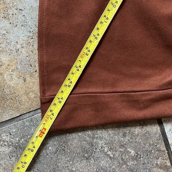 Women's A-Line Swing Long Maxi Wool Skirt Brown High Waist | Soft Flowing Fabric - Picture 11 of 12